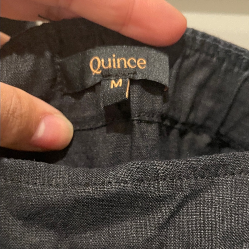 Quince Charcoal Linen Trousers